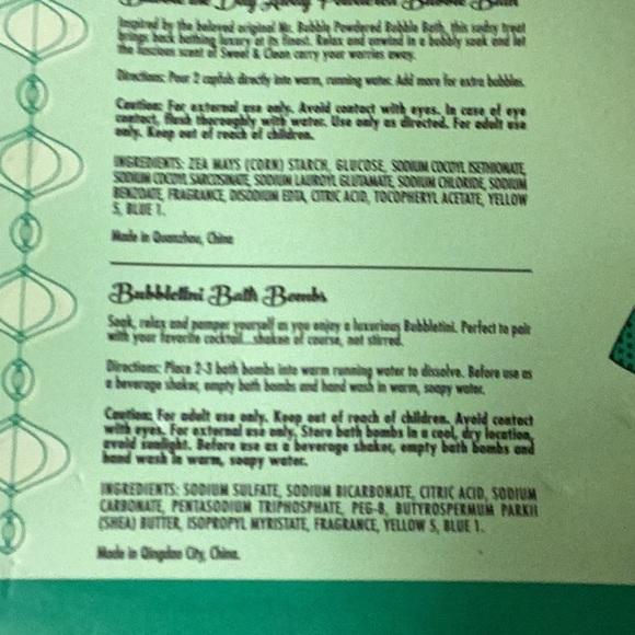 Nib Luxe bath set- Me Time pampering gift set, Sweet & Clean Scent, Mr. bubble - Picture 8 of 10